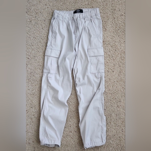 Hollister Men's Epic Flex Drawstring Parachute Pants Tan Beige Size XS - Picture 6 of 9